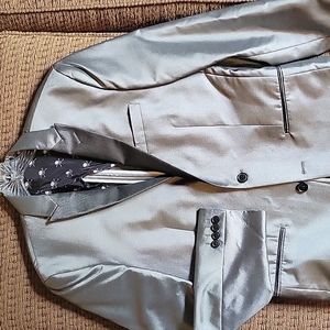 Bar III silver 38R slim sportcoat
